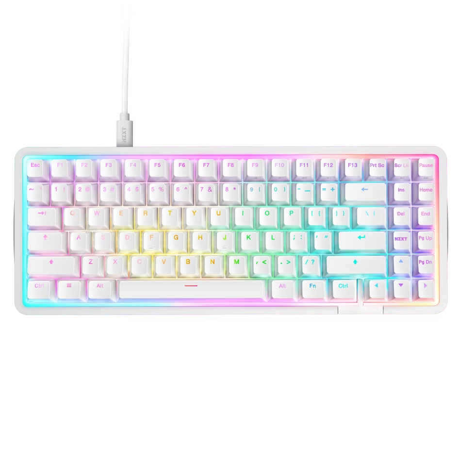 NZXT Plank Gaming Keyboard - White